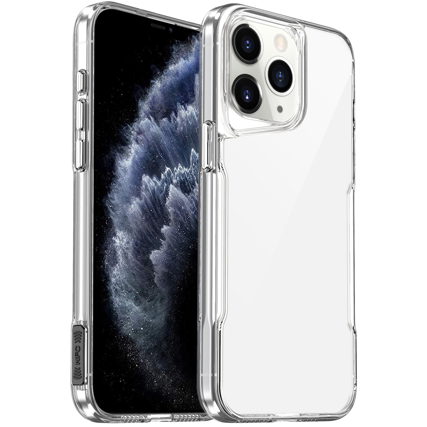 For iPhone 11 Pro Max Acrylic + TPU Transparent Full Coverage Phone Case - Shopkiz.com