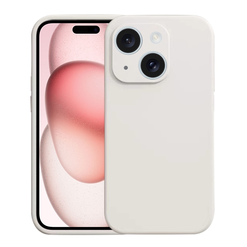 For iPhone 15 Plus Liquid Silicone MagSafe Phone Case(White) - Shopkiz.com
