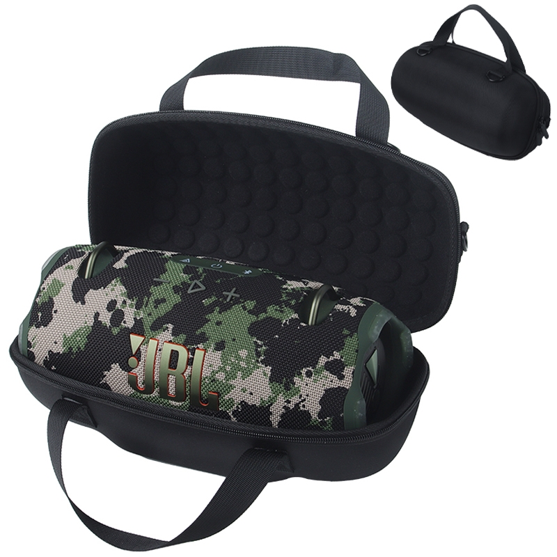 For JBL Xtreme 4 Bluetooth Speaker Storage Bag Portable EVA Protective Bag(Black) - Shopkiz.com