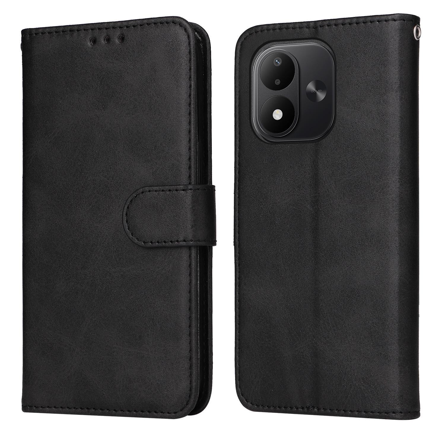 For Redmi Note 17 5G / 4G Global 171mm Classic Calf Texture Flip Leather Phone Case(Black) - Shopkiz.com