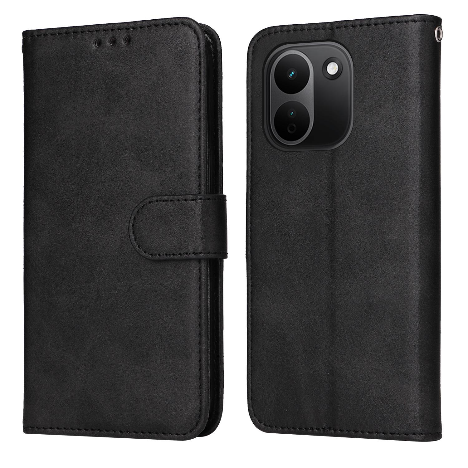 For Redmi Note 17 Pro+ 5G Global 163mm Classic Calf Texture Flip Leather Phone Case(Black) - Shopkiz.com