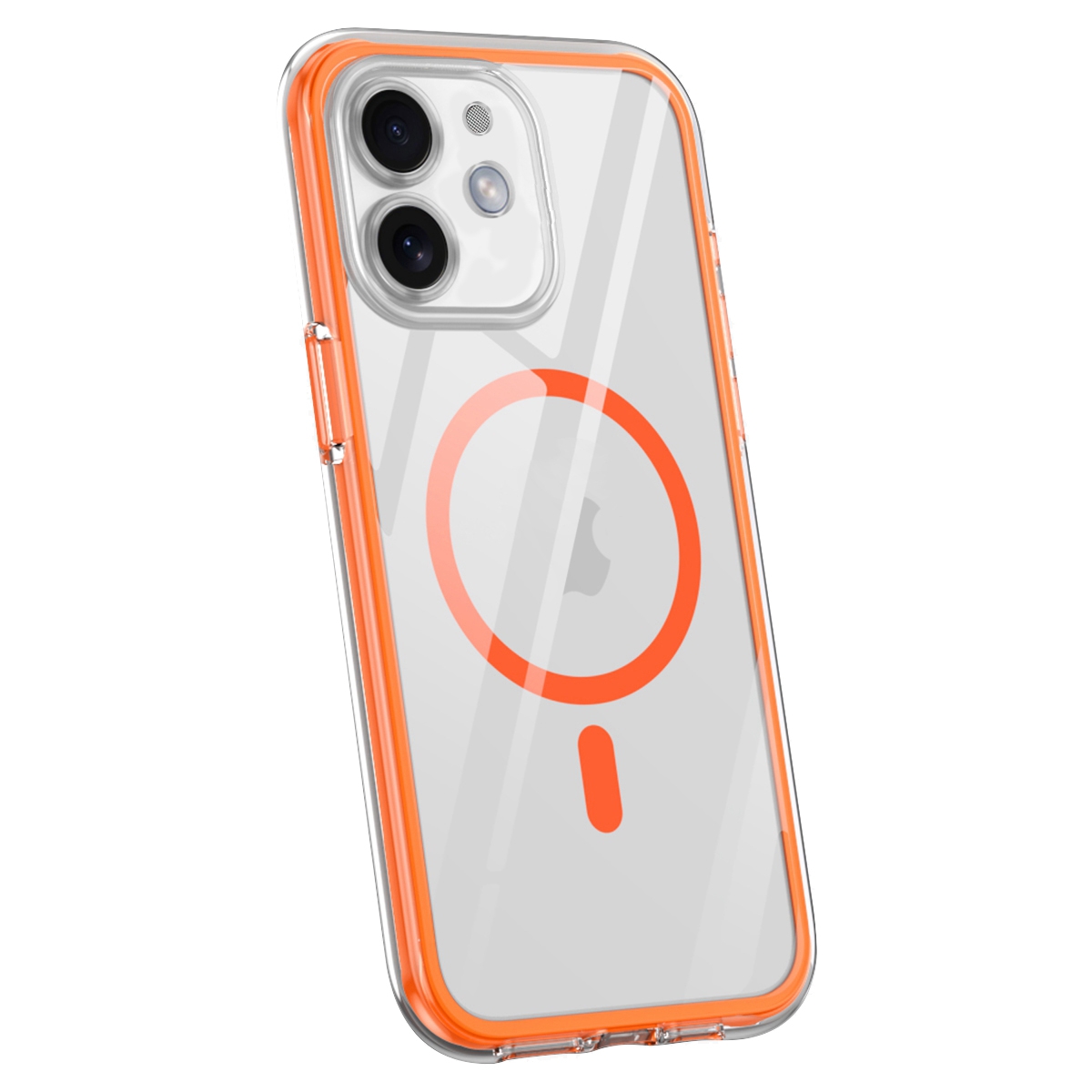 For iPhone 11 Vacuum Airbag Y1 Series Transparent MagSafe Magnetic Phone Case(Orange) - Shopkiz.com
