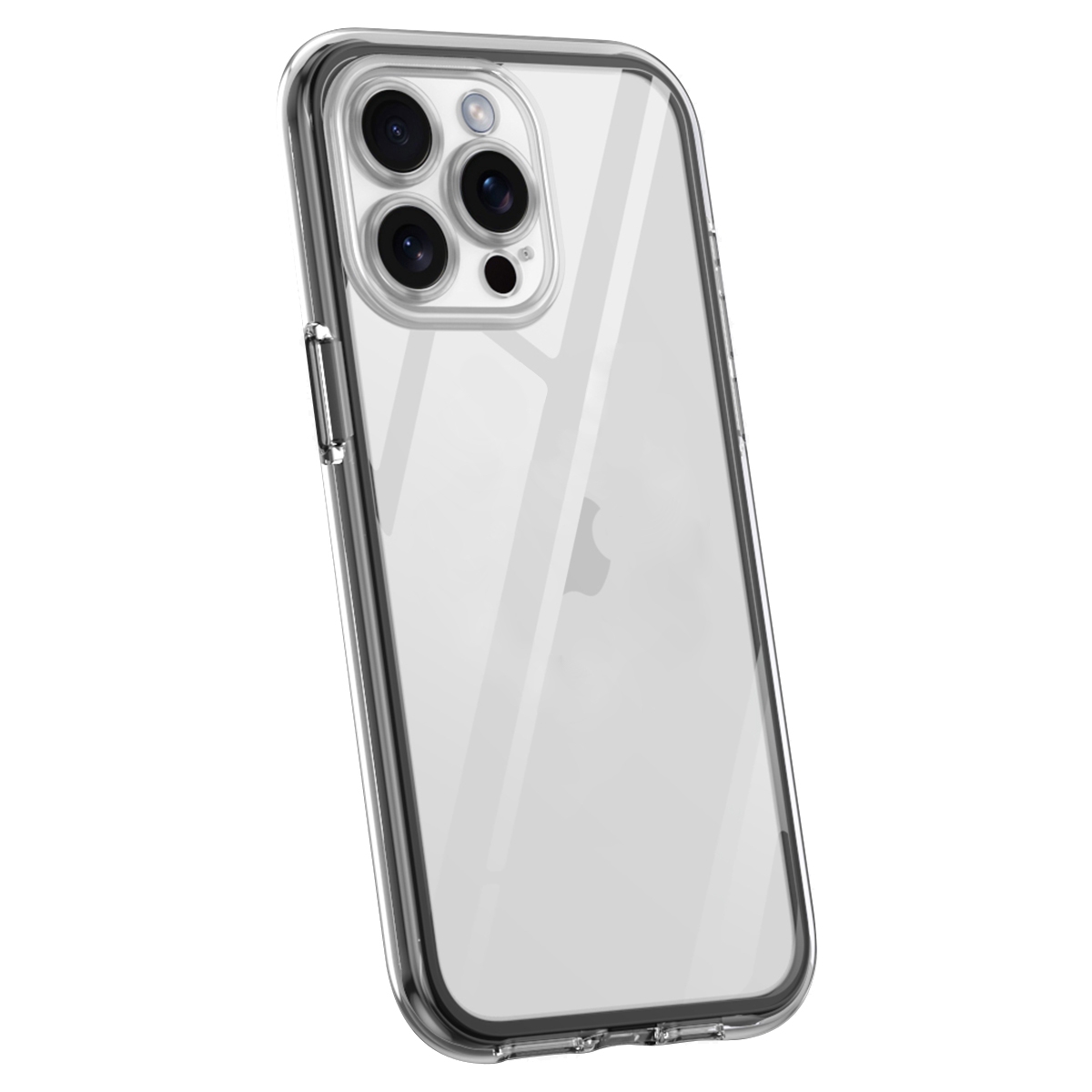 For iPhone 13 Pro Vacuum Airbag Y1 Series Transparent Shockproof Phone Case(Black) - Shopkiz.com