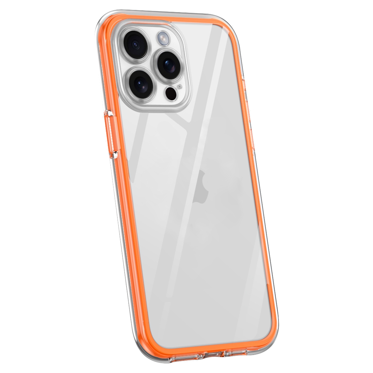 For iPhone 12 Pro Max Vacuum Airbag Y1 Series Transparent Shockproof Phone Case(Orange) - Shopkiz.com