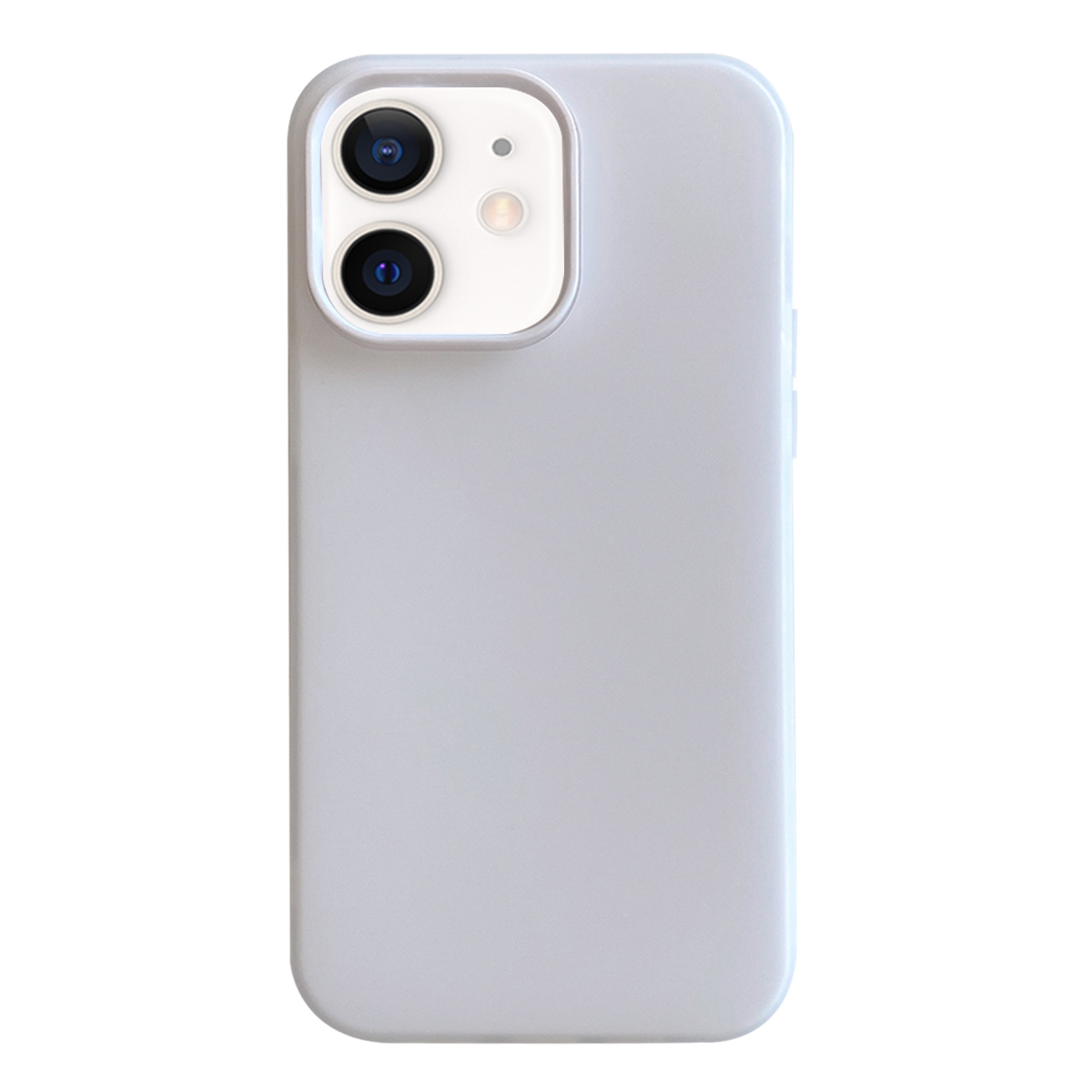 For iPhone 12 Jelly 2 in 1 TPU Hybrid PC Phone Case(White) - Shopkiz.com