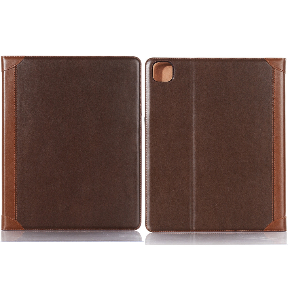For iPad Pro 11 2025 / 2024 Book Style Stitching Leather Tablet Case(Coffee) - Shopkiz.com