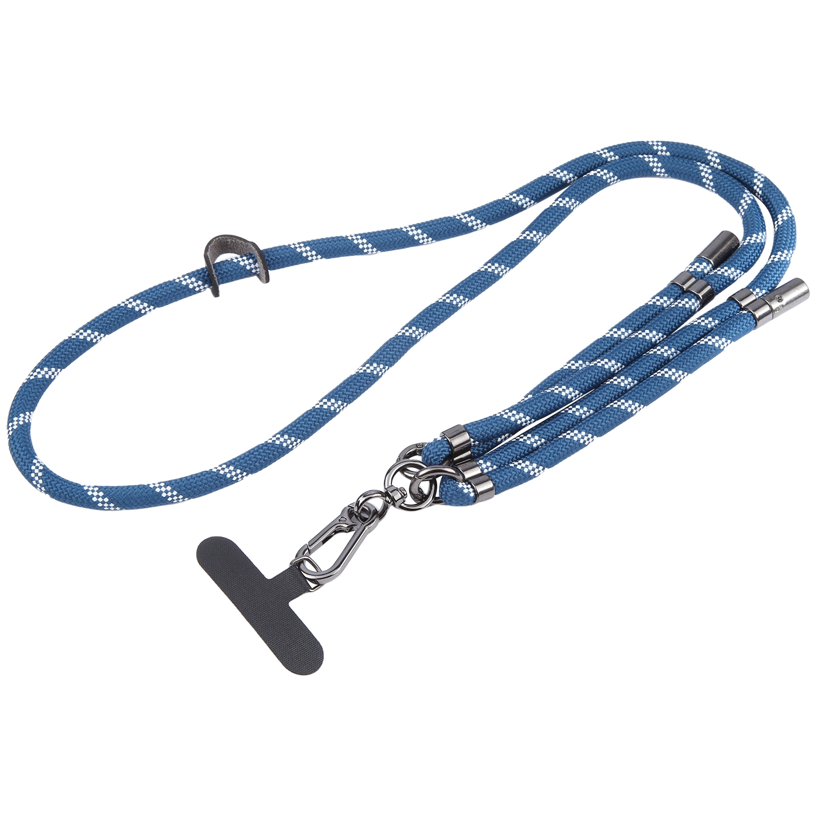 Twill Weave Adjustable Mobile Phone Anti-lost Long Lanyard(Dark Blue) - Shopkiz.com