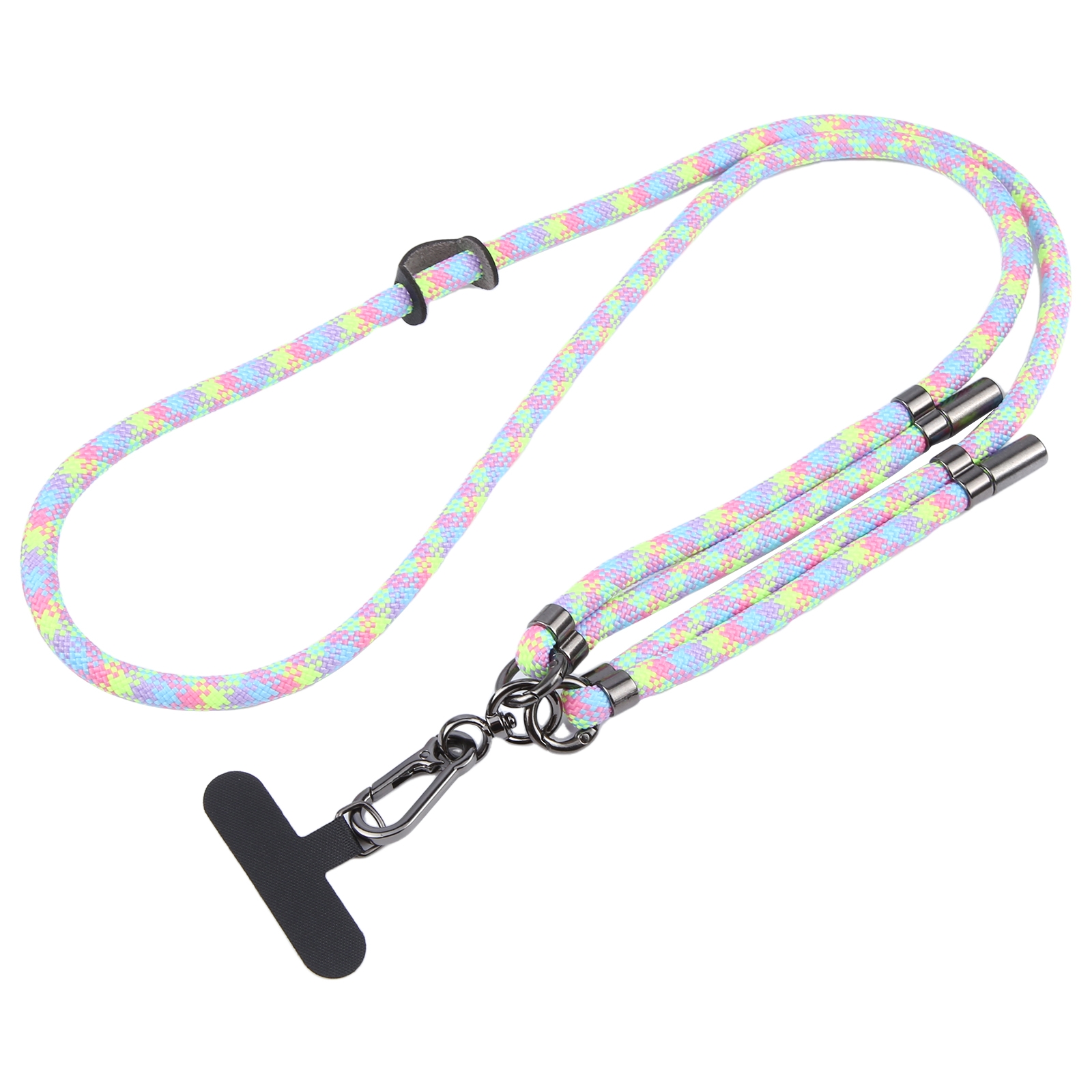 Twill Weave Adjustable Mobile Phone Anti-lost Long Lanyard(Colorful) - Shopkiz.com
