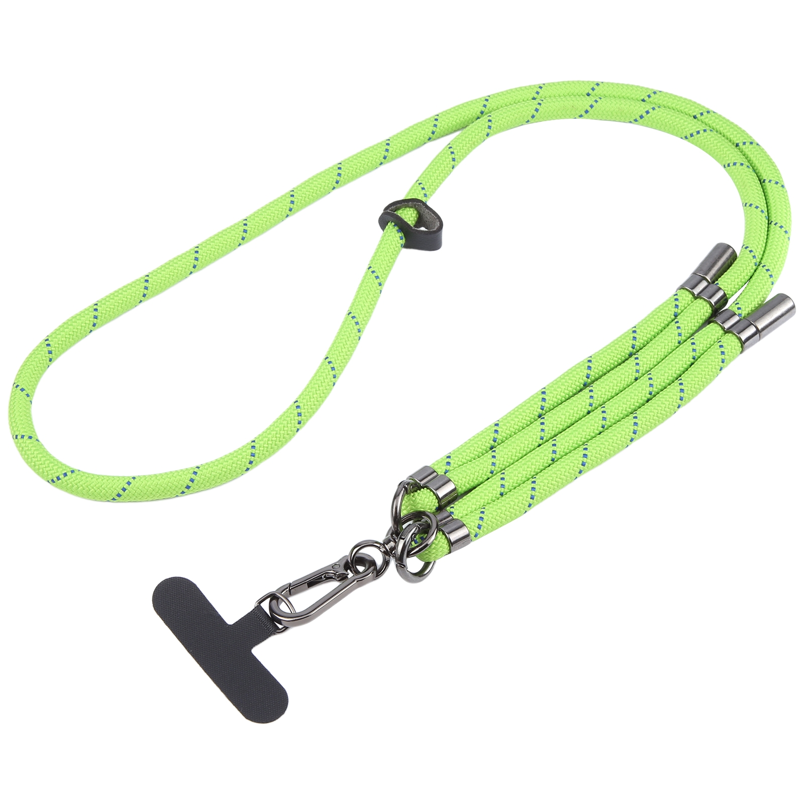 Twill Weave Adjustable Mobile Phone Anti-lost Long Lanyard(Fruit Green) - Shopkiz.com