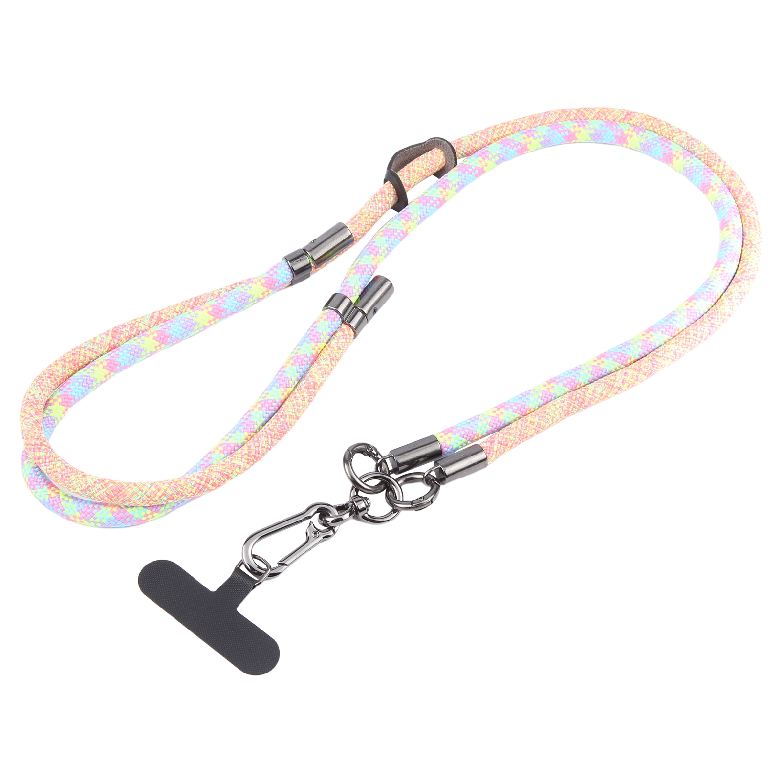 Color Match Adjustable Mobile Phone Anti-lost Long Lanyard(Orange Colorful) - Shopkiz.com