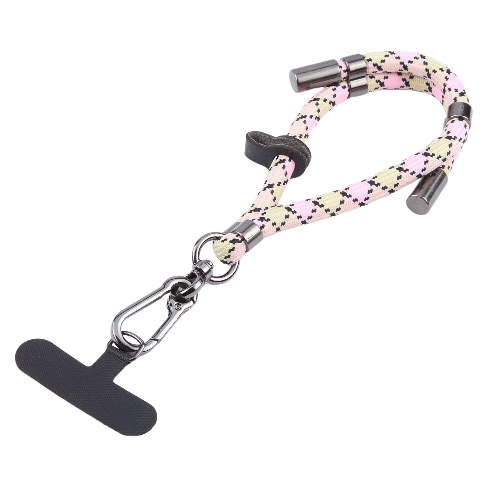 8mm Adjustable Mobile Phone Anti-lost Short Lanyard(Khaki Pink) - Shopkiz.com