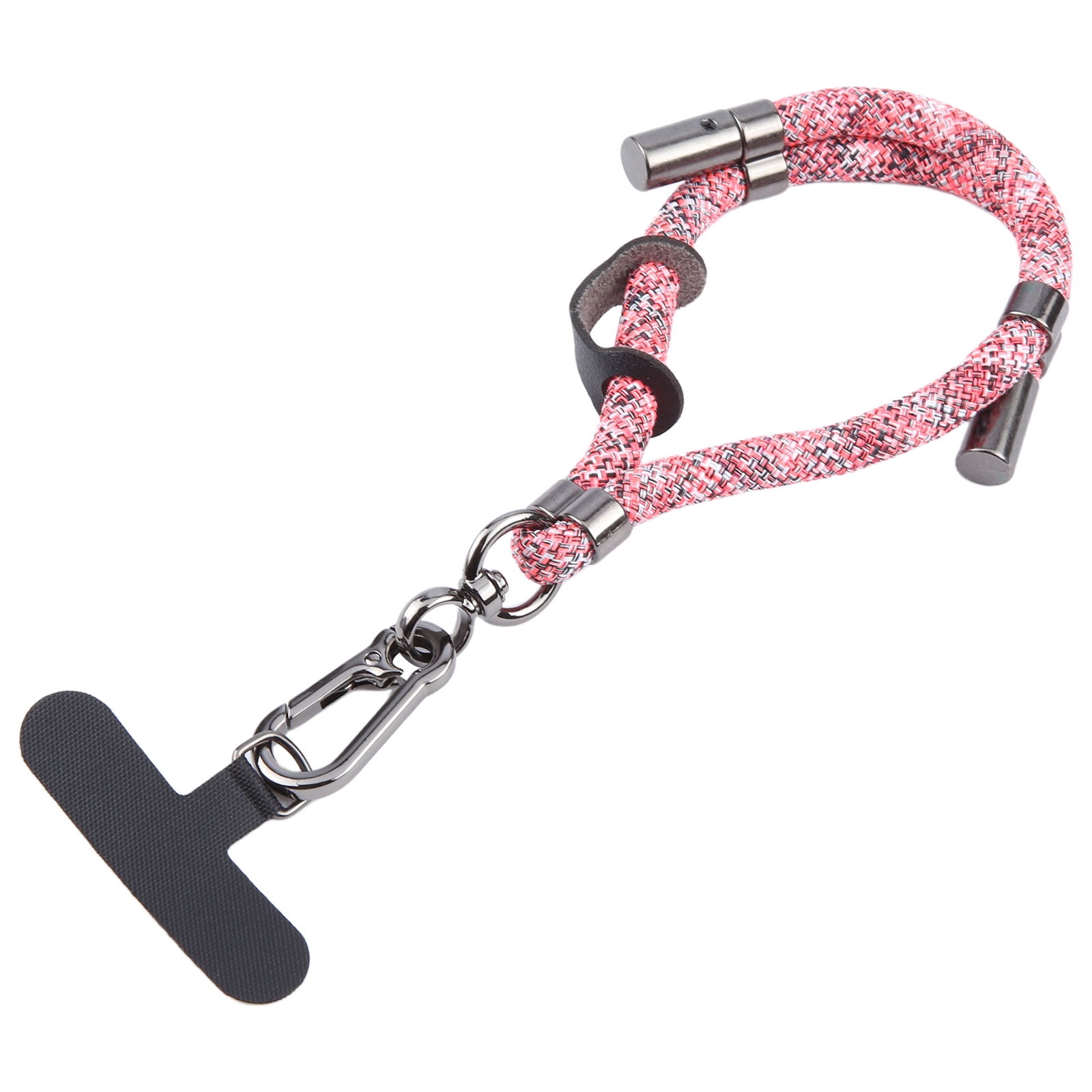 8mm Adjustable Mobile Phone Anti-lost Short Lanyard(Red Black) - Shopkiz.com