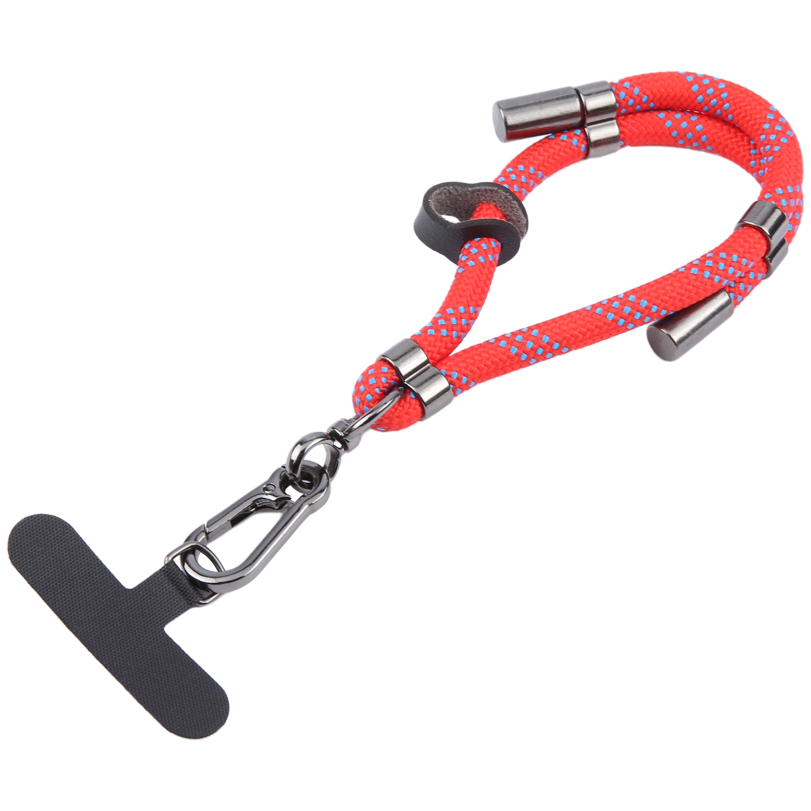 8mm Adjustable Mobile Phone Anti-lost Short Lanyard(Red Blue Wave) - Shopkiz.com