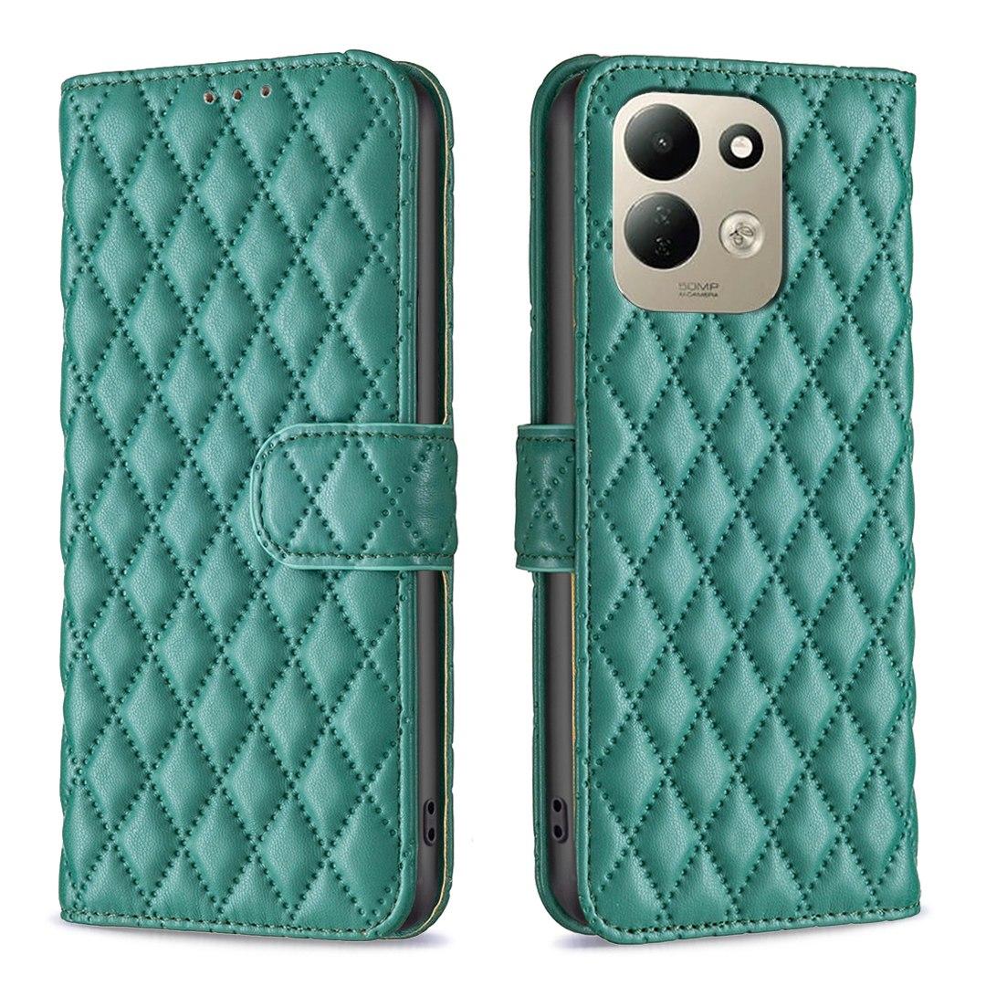 For Redmi 17 4G / 5G Global 170mm Diamond Lattice Wallet Flip Leather Phone Case(Green) - Shopkiz.com
