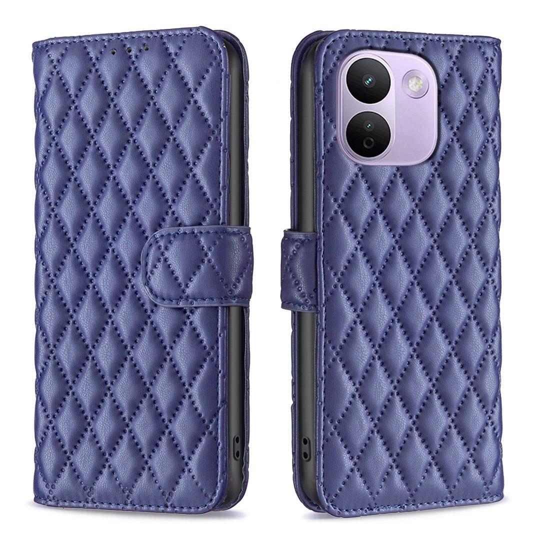 For Redmi Note 17 Pro+ 5G Global 163mm Diamond Lattice Wallet Flip Leather Phone Case(Blue) - Shopkiz.com