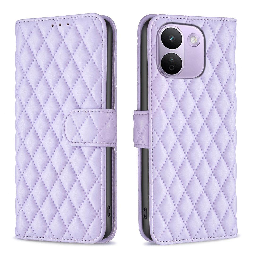 For Redmi Note 17 Pro+ 5G Global 163mm Diamond Lattice Wallet Flip Leather Phone Case(Purple) - Shopkiz.com