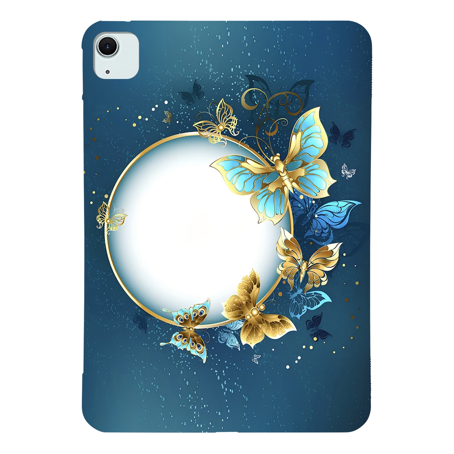 For iPad Air 11 2026 / 2025 / 2024 Color Painting Pattern Smart Tablet TPU Case(Butterfly Circle) - Shopkiz.com