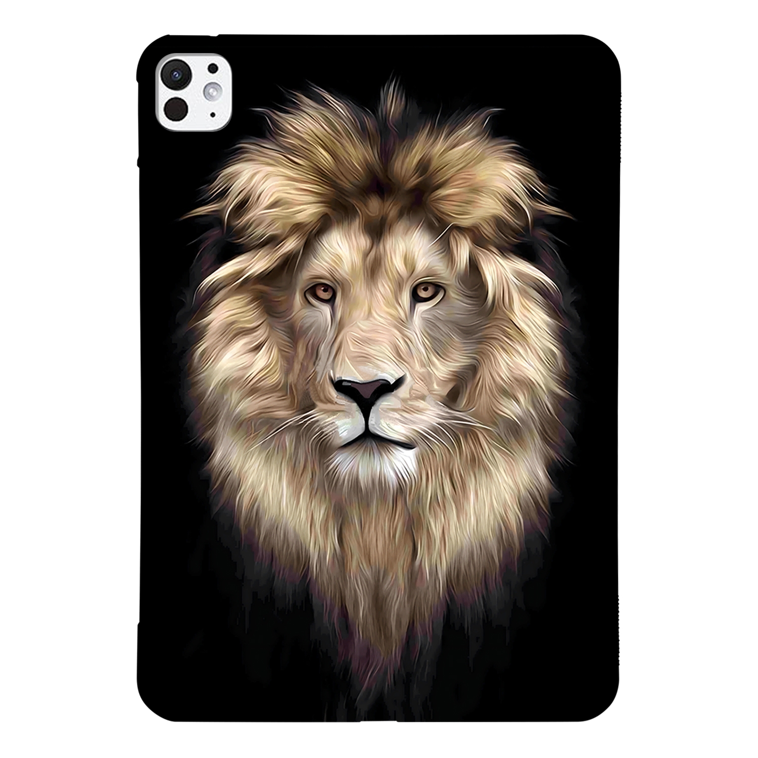 For iPad Pro 11 2025 / 2024 Color Painting Pattern Smart Tablet TPU Case(Lion) - Shopkiz.com