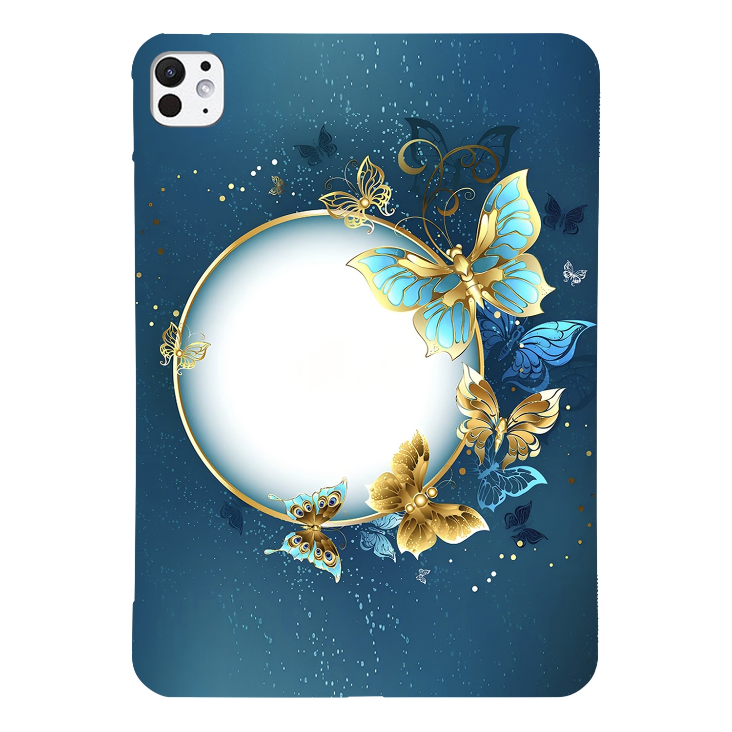 For iPad Pro 11 2025 / 2024 Color Painting Pattern Smart Tablet TPU Case(Butterfly Circle) - Shopkiz.com