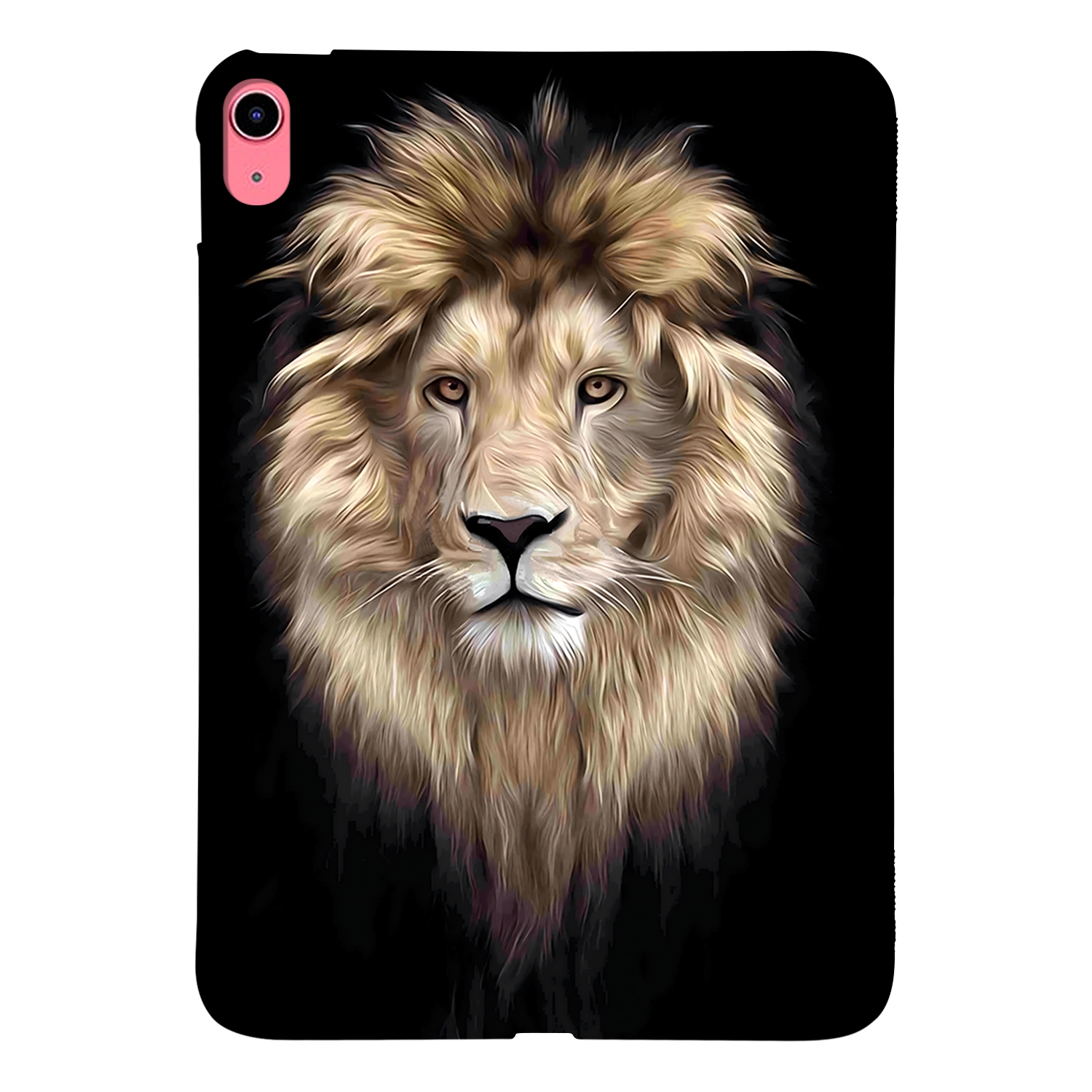 For iPad 2025 / 2022 Color Painting Pattern Smart Tablet TPU Case(Lion) - Shopkiz.com