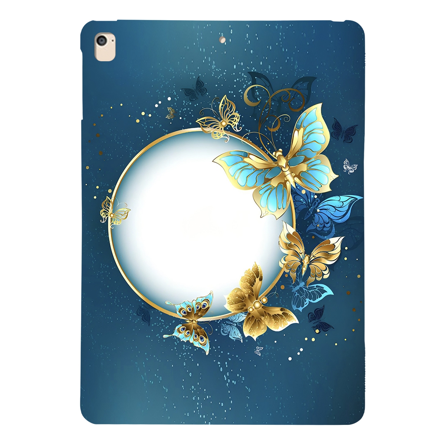 For iPad Air / Air 2 / 9.7 2017 / 2018 Color Painting Pattern Smart Tablet TPU Case(Butterfly Circle) - Shopkiz.com