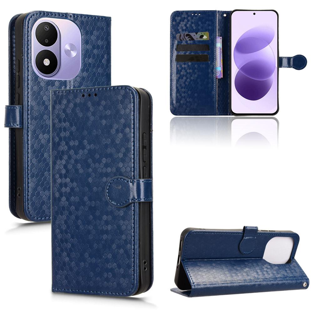 For Redmi Note 17 5G / 4G Global 171mm Honeycomb Dot Texture Leather Phone Case(Blue) - Shopkiz.com