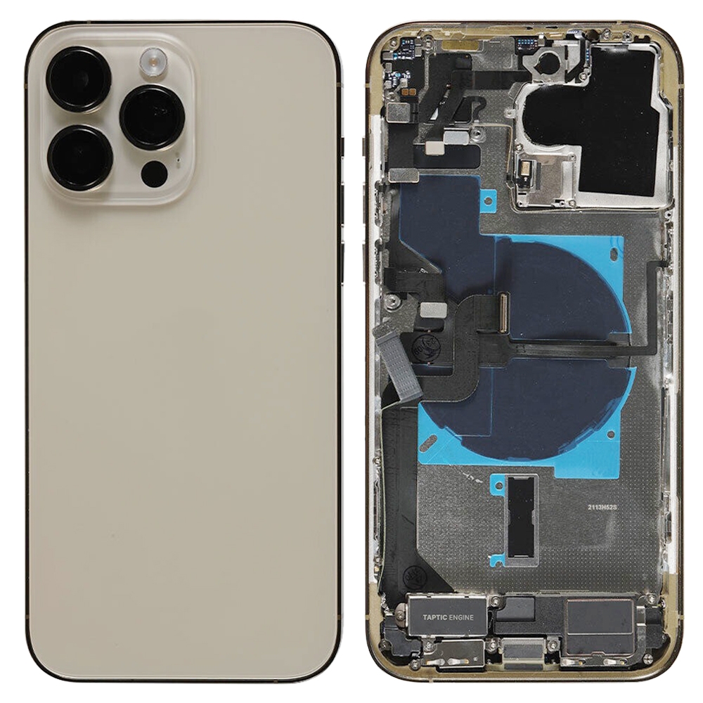 For iPhone 14 Pro Max Battery Back Cover Assembly, Version:China Version(Gold) - Shopkiz.com