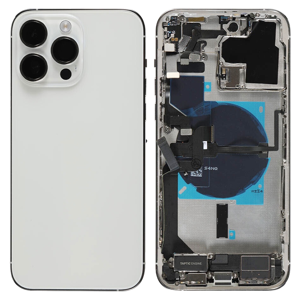 For iPhone 14 Pro Max Battery Back Cover Assembly, Version:China Version(Silver) - Shopkiz.com