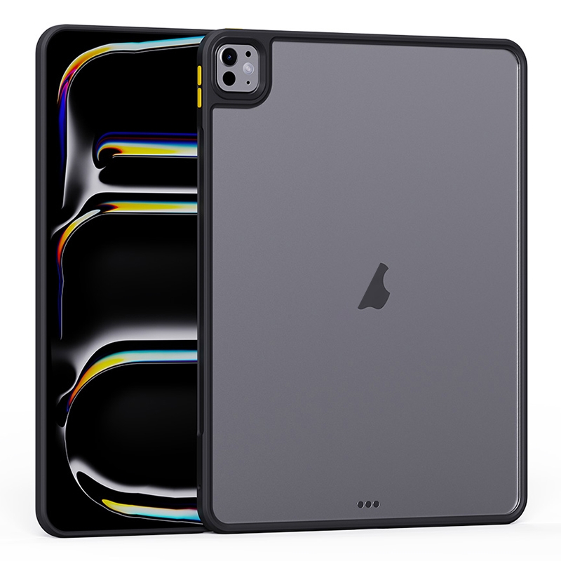 For iPad Pro 11 2025 / 2024 Ming Shield Series PC Hybrid TPU Tablet Case(Black) - Shopkiz.com