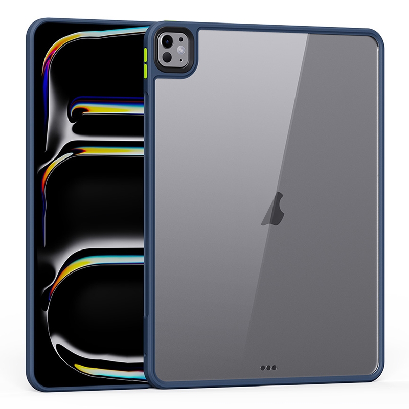For iPad Pro 11 2025 / 2024 Ming Shield Series PC Hybrid TPU Tablet Case(Blue) - Shopkiz.com