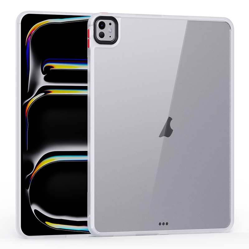 For iPad Pro 11 2025 / 2024 Ming Shield Series PC Hybrid TPU Tablet Case(White) - Shopkiz.com
