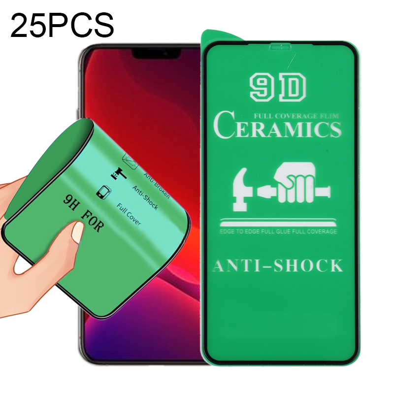 For iPhone 12 mini 25 PCS 9D Full Screen Full Glue Ceramic Film - Shopkiz.com