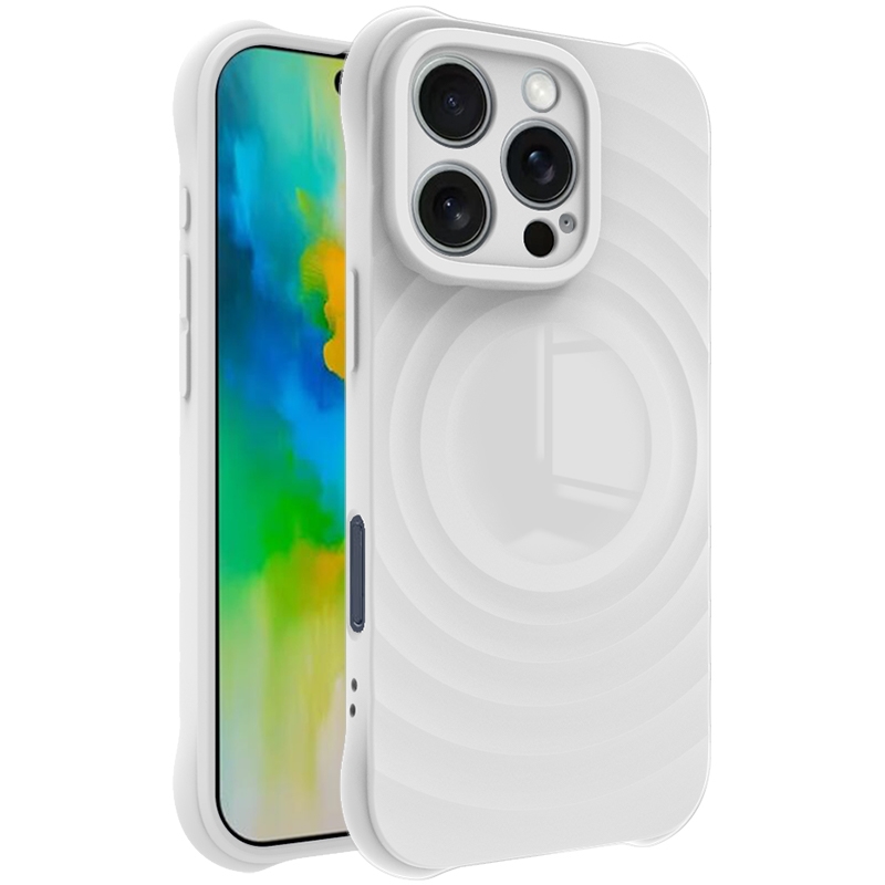 For iPhone 16 Pro Max IMAK UC-6 Series Manbo Frosting Soft Phone Case(White) - Shopkiz.com