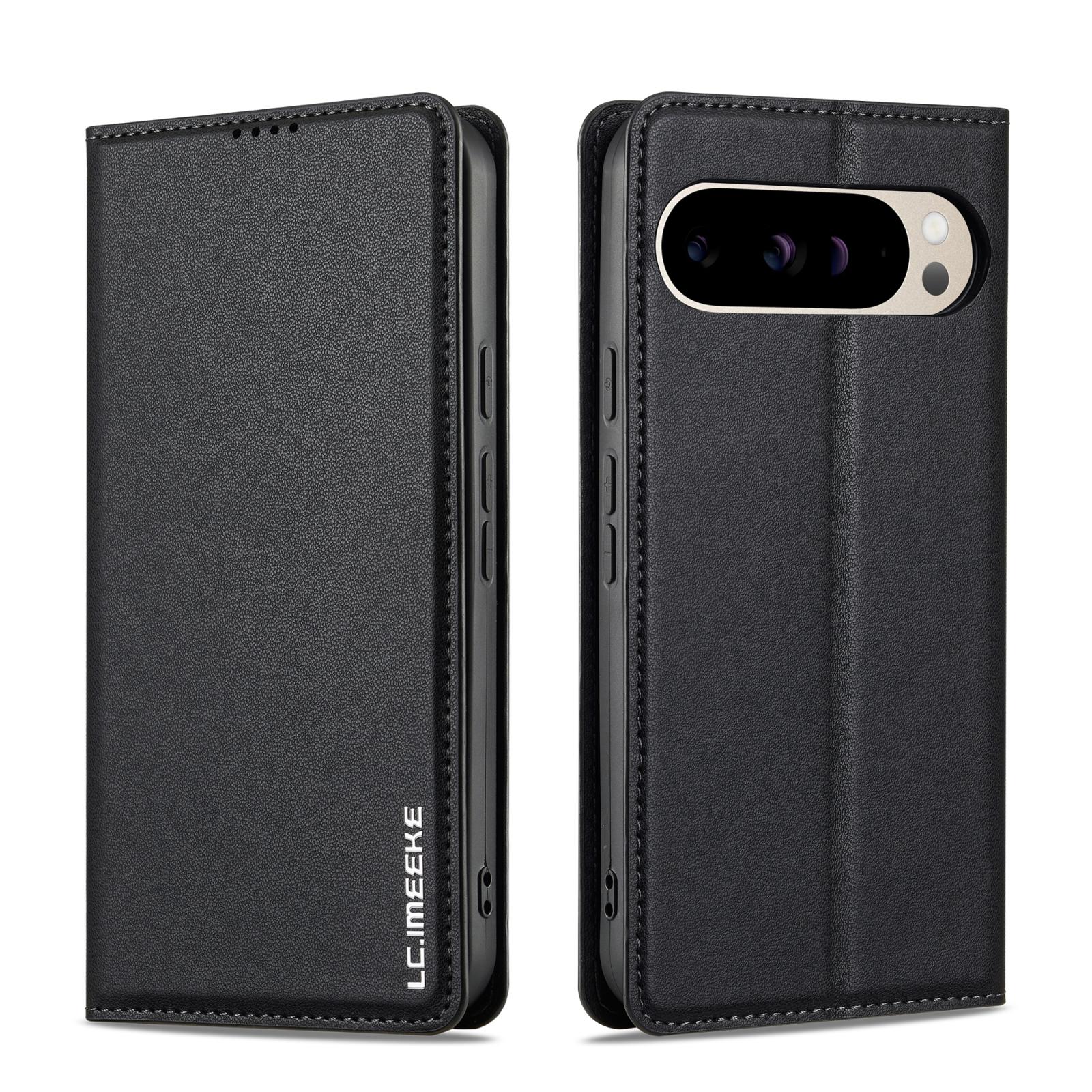 For Google Pixel 11 / 11 Pro LC.IMEEKE L1 Series Frosted Fine Texture PU Phone Case(Black) - Shopkiz.com