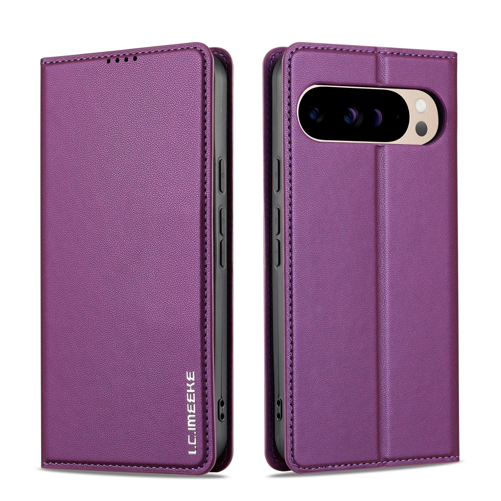 For Google Pixel 11 / 11 Pro LC.IMEEKE L1 Series Frosted Fine Texture PU Phone Case(Purple) - Shopkiz.com