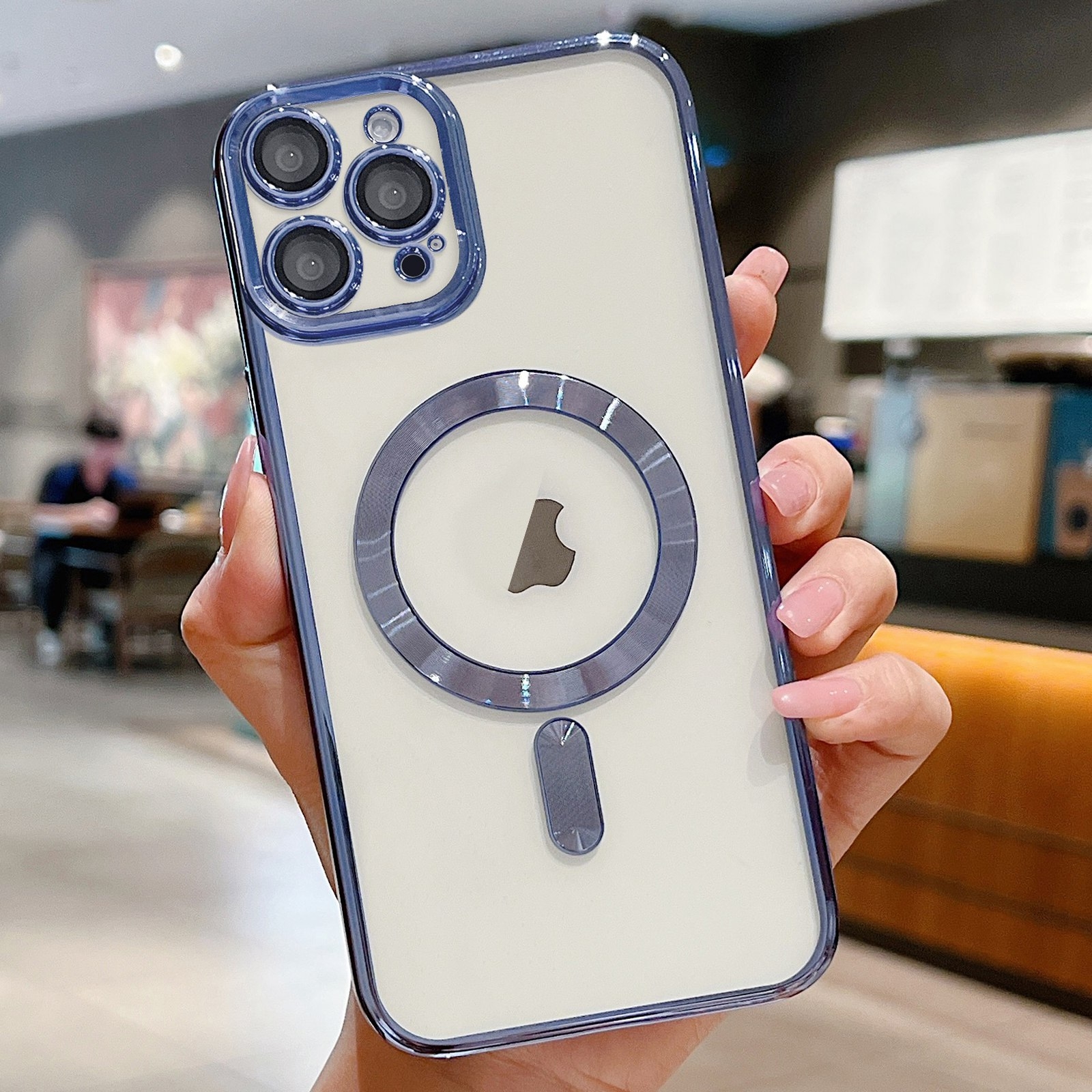 For iPhone 12 Pro Electroplating MagSafe Phone Case(Sierra Blue) - Shopkiz.com