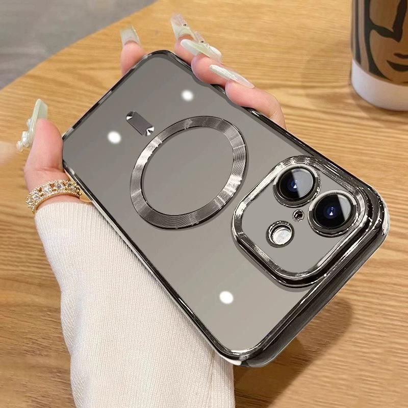 For iPhone 17 Electroplating MagSafe Phone Case(Titanium Grey) - Shopkiz.com