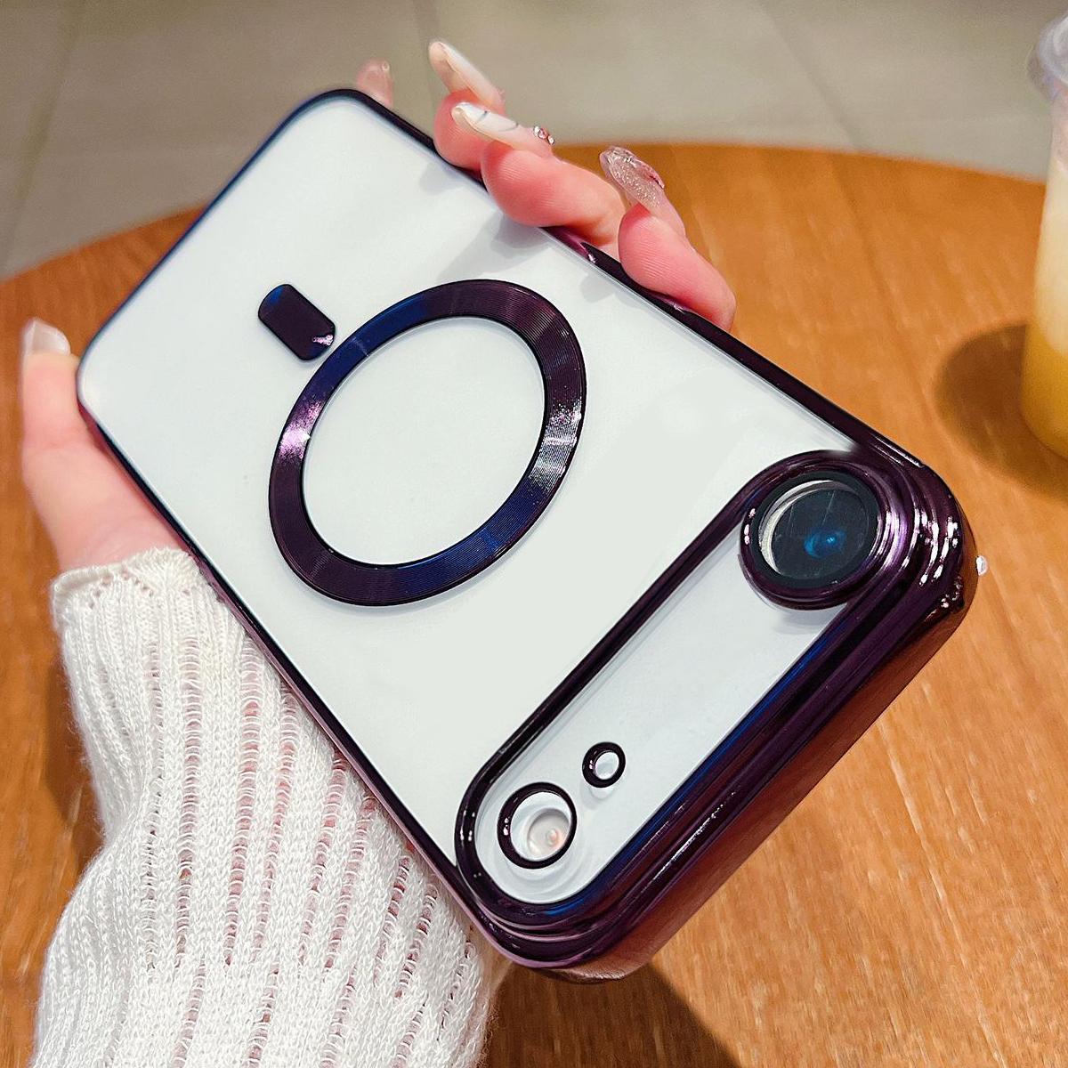 For iPhone Air Electroplating MagSafe Phone Case(Dark Purple) - Shopkiz.com