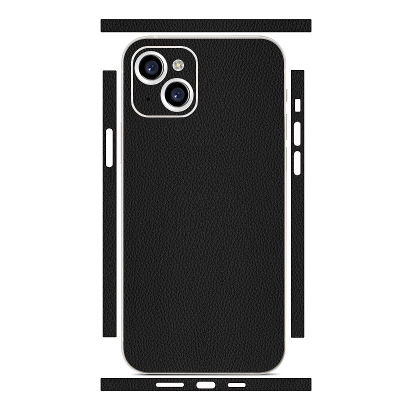 For iPhone 14 All-inclusive PET Phone Decal Adhesive Sticker(Black) - Shopkiz.com