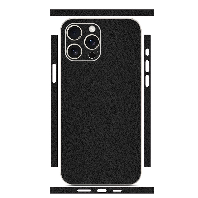 For iPhone 13 Pro All-inclusive PET Phone Decal Adhesive Sticker(Black) - Shopkiz.com