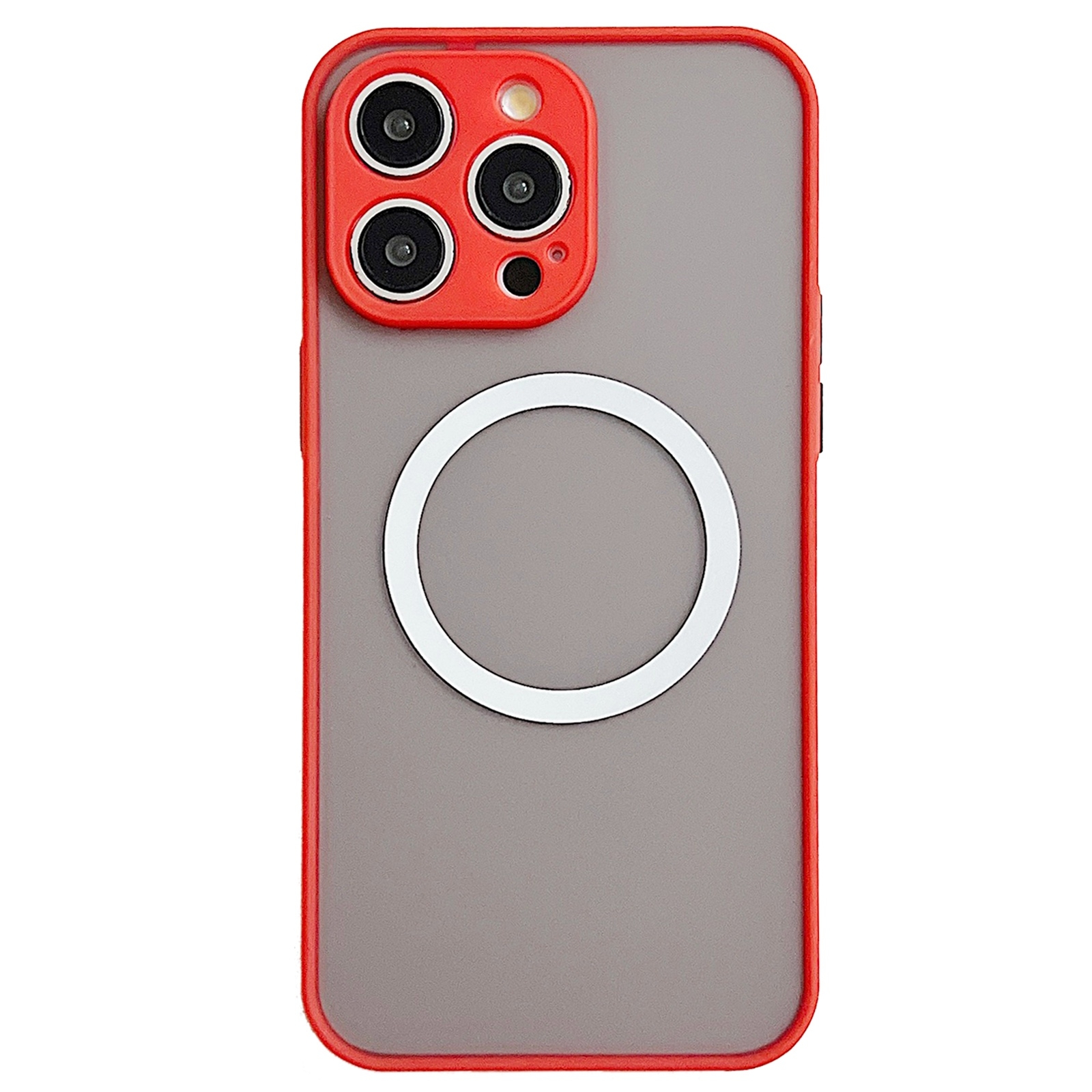 For iPhone 16 Pro Hawkeye Skin Feel MagSafe Phone Case(Red) - Shopkiz.com