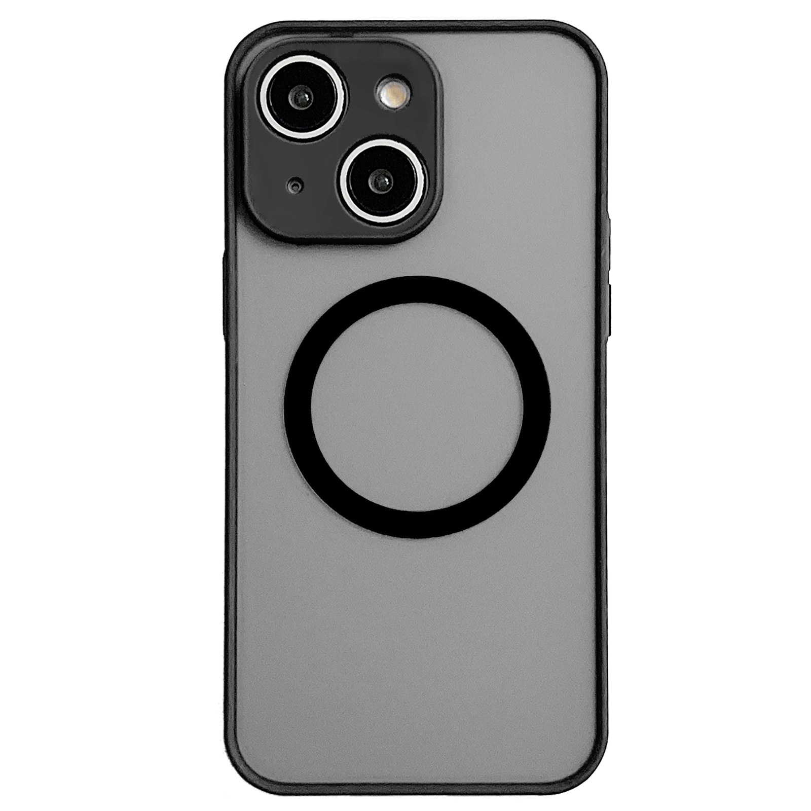 For iPhone 14 Plus Hawkeye Skin Feel MagSafe Phone Case(Black) - Shopkiz.com