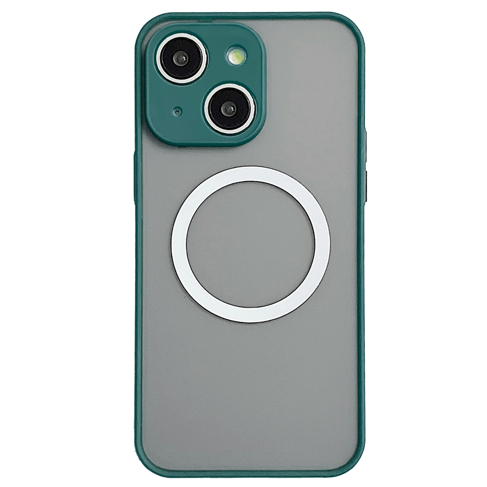For iPhone 14 Hawkeye Skin Feel MagSafe Phone Case(Dark Green) - Shopkiz.com