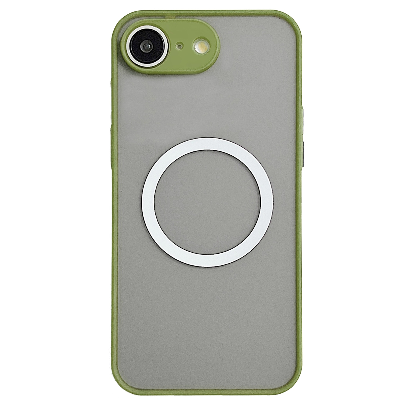 For iPhone SE 2022 / SE 2020 / 7 / 8 Hawkeye Skin Feel MagSafe Phone Case(Army Green) - Shopkiz.com