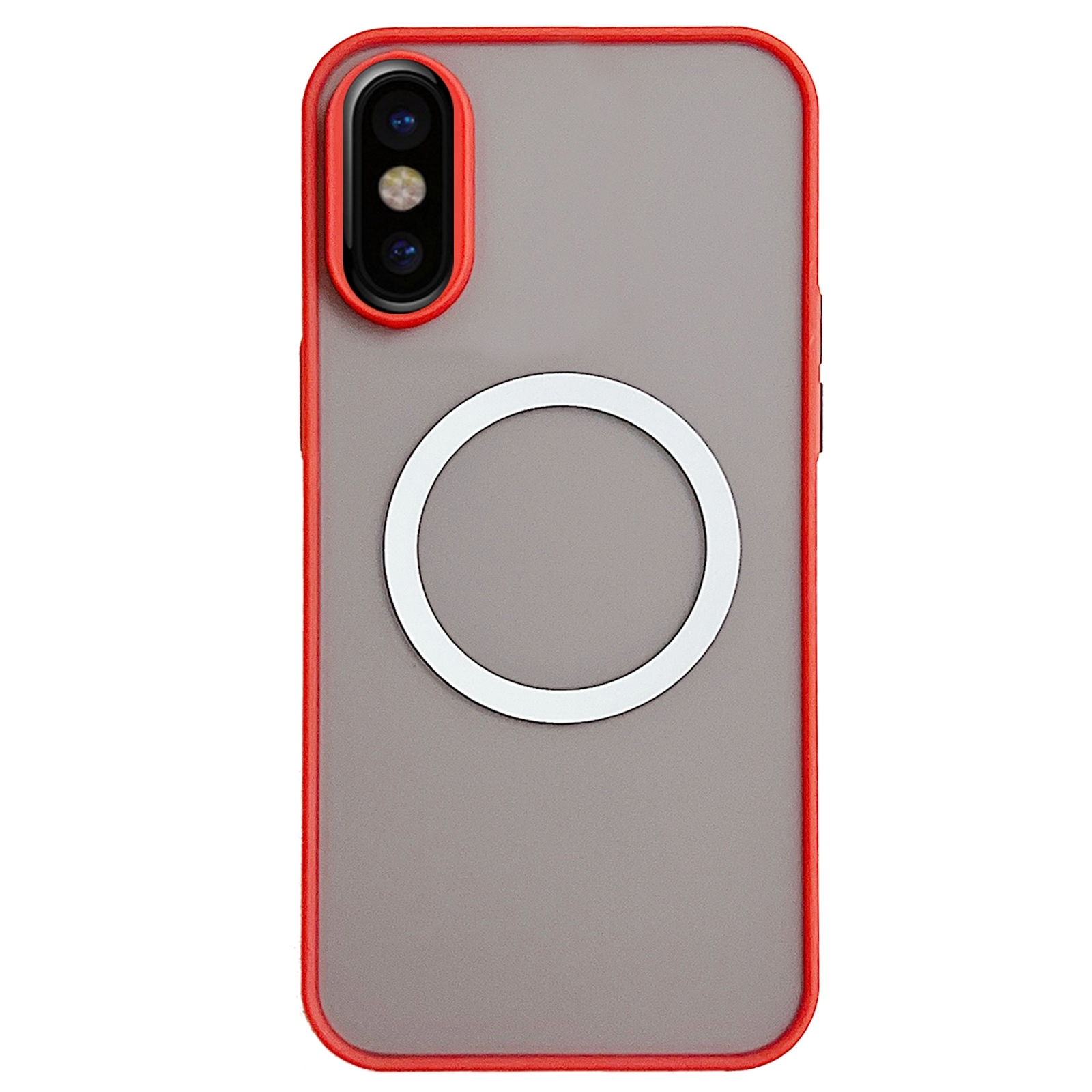 For iPhone XS / X Hawkeye Skin Feel MagSafe Phone Case(Red) - Shopkiz.com