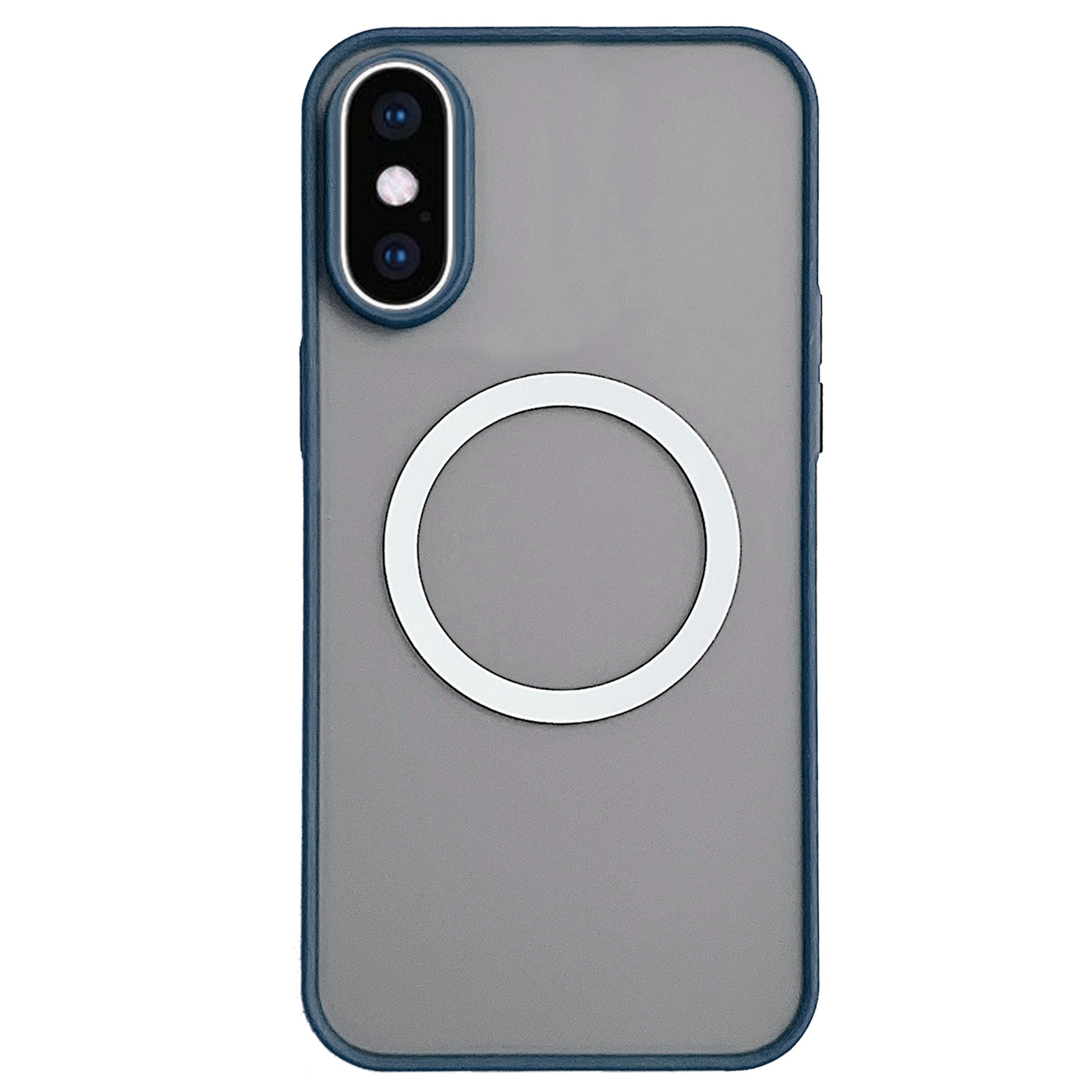 For iPhone XS Max Hawkeye Skin Feel MagSafe Phone Case(Royal Blue) - Shopkiz.com