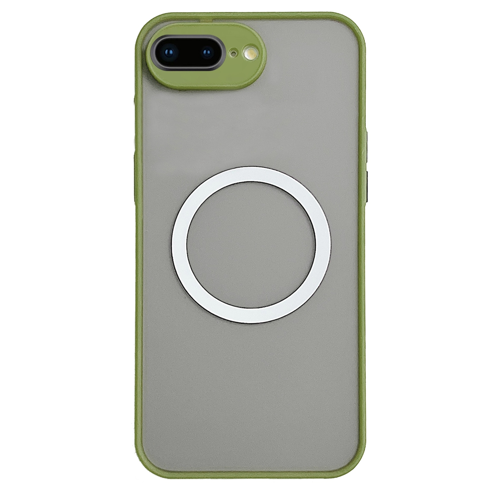 For iPhone 8 Plus / 7 Plus Hawkeye Skin Feel MagSafe Phone Case(Army Green) - Shopkiz.com