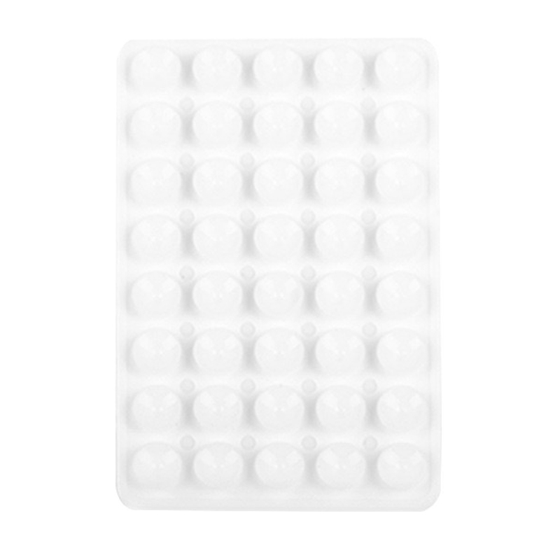 Mobile Phone Silicone 40 Double Side Suction Cup Back Stickers(White) - Shopkiz.com