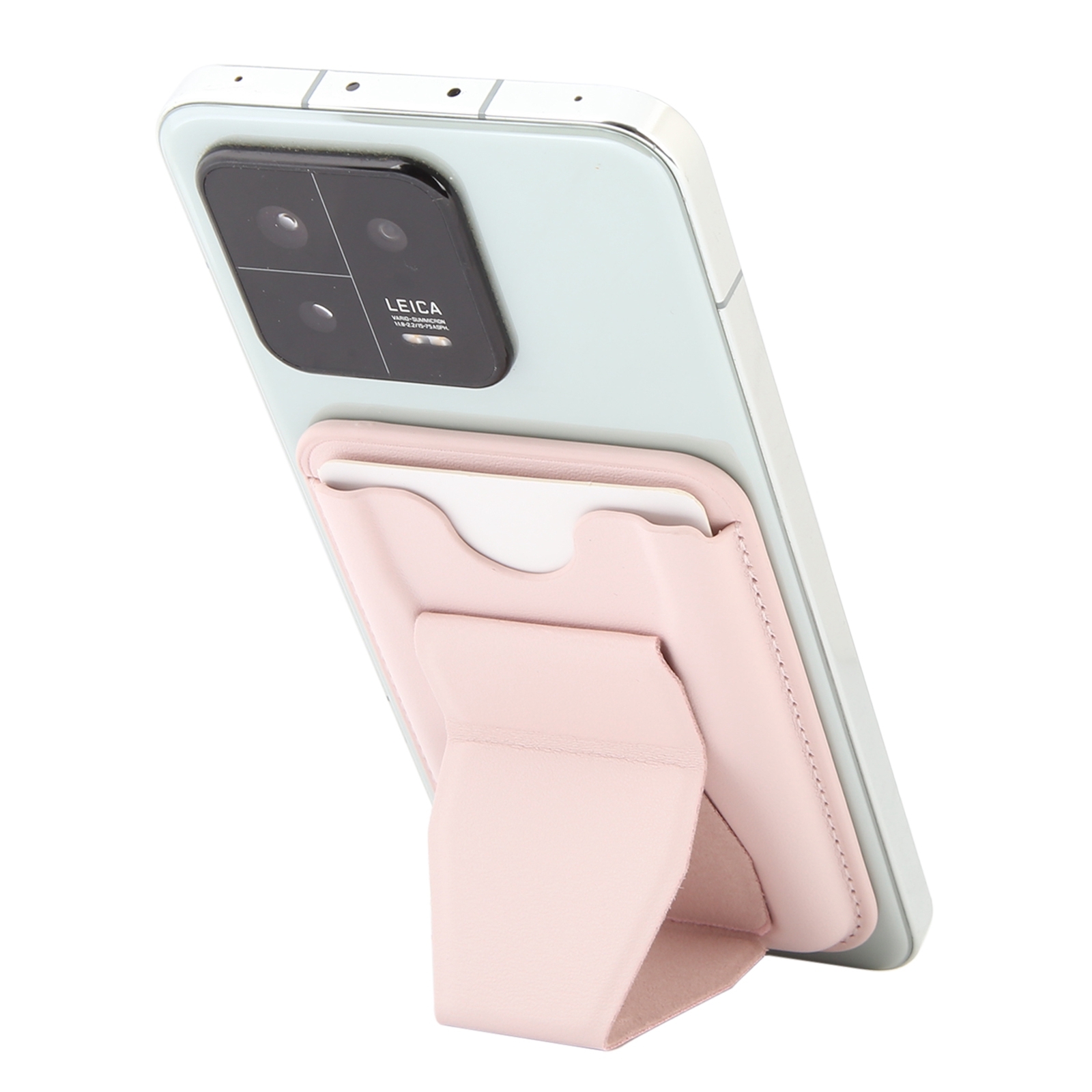 MagSafe Magnetic Wallet Card Hourglass Fold Holder Case(Pink) - Shopkiz.com