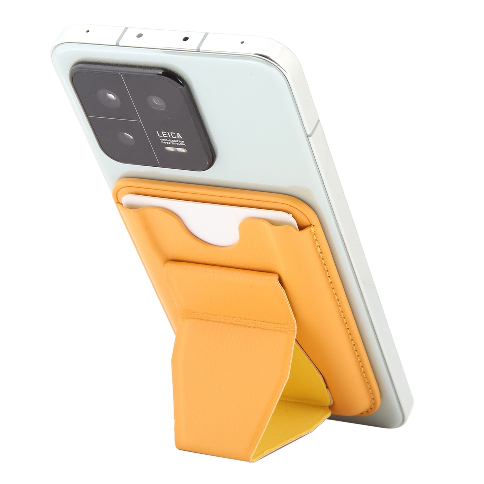 MagSafe Magnetic Wallet Card Hourglass Fold Holder Case(Yellow) - Shopkiz.com